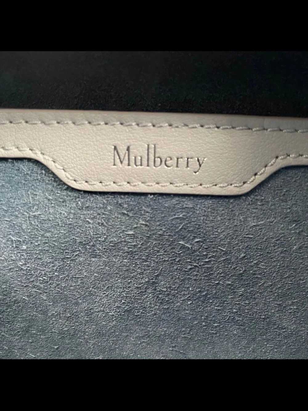 Mulberry Light Blue Leather Satchel with Postman's Lock